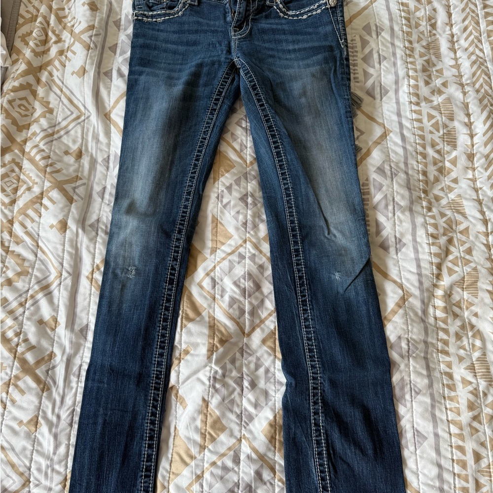 Miss Me Blue Boot Cut Jeans with Classic Style